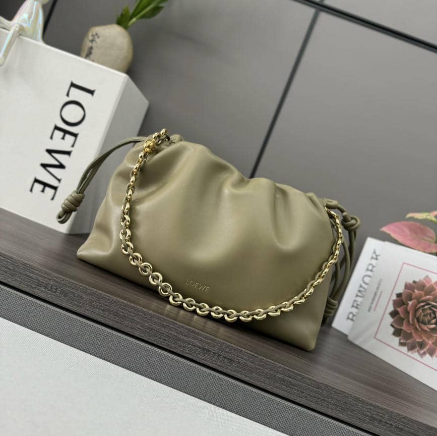 0027-Flamenco Metal Chain Lambskin (Snakeskin)